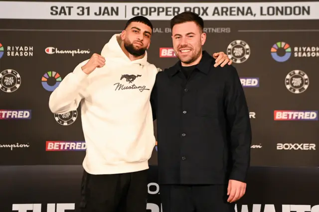 Hassan Azim and Ben Shalom pose for pictures