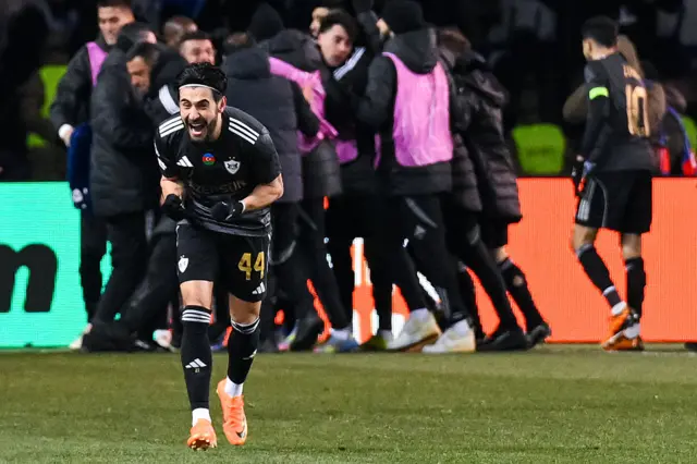 Qarabag players celebrate