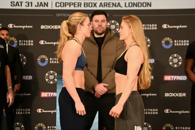 Fran Hennessy and Ellie Bouttell face off