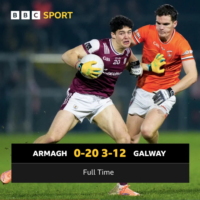 FT: Armagh 0-20 Galway 3-12