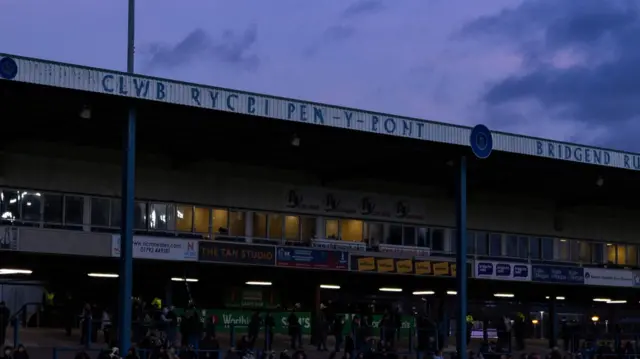 Ospreys play Dragons at the Electric Brewery Field in the United Rugby Championship.