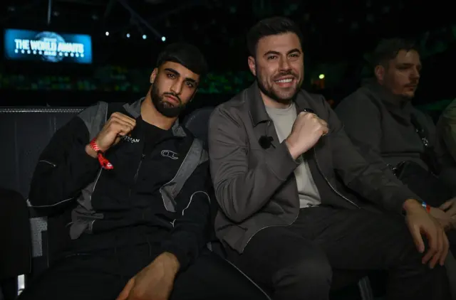 Adam Azim at ringside with Ben Shalom