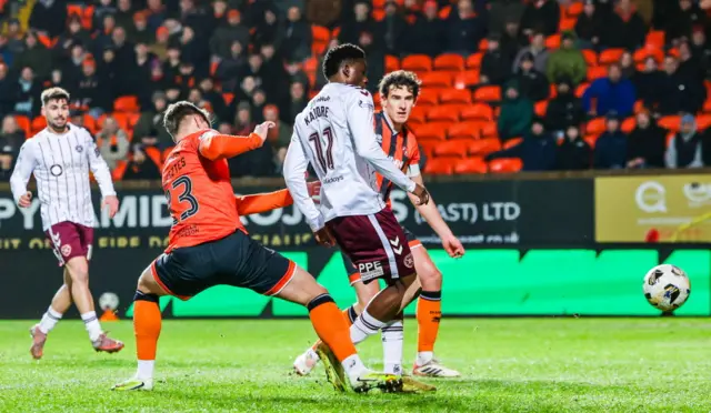 Kabore scores for Hearts