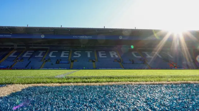 Leicester City's King Power Stadium before kick-off in their game against Charlton