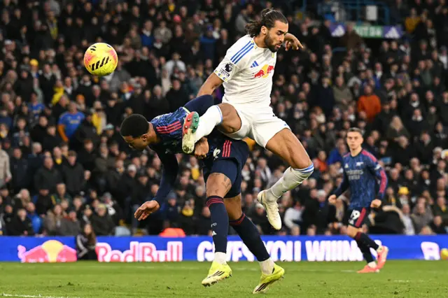 Gabriel heads away in front of Calvert_Lewin