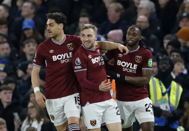 Jarrod Bowen celebrates