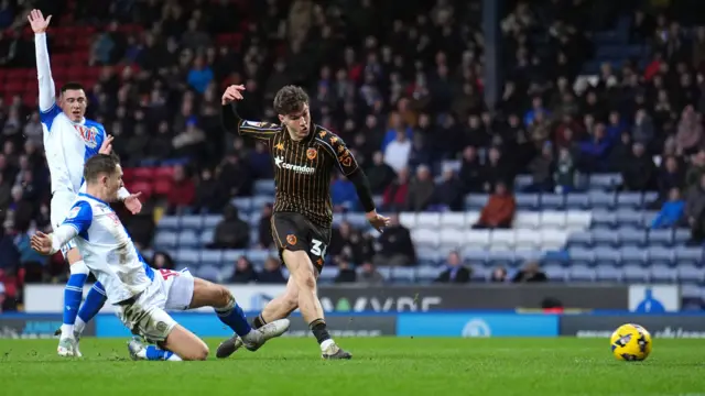 Lewis Koumas slots his first goal for Hull