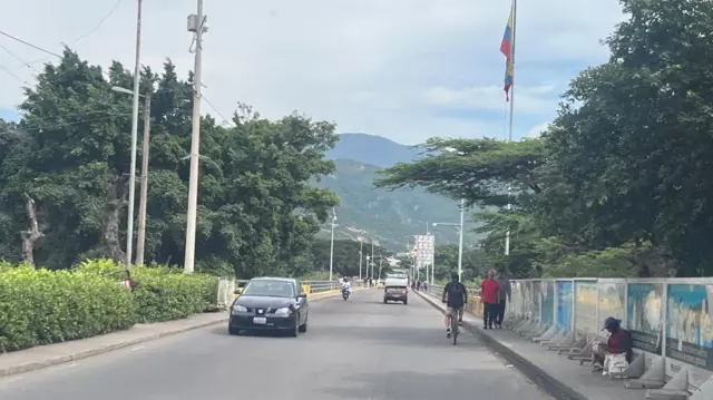 A road near the Venezuela-Colombia border