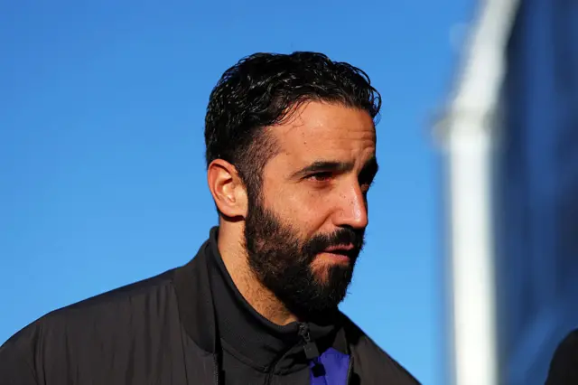 Ruben Amorim, Manager of Manchester United, arrives at the stadium prior to the Premier League match between Leeds United and Manchester United at Elland Road on January 04, 2026 in Leeds, England