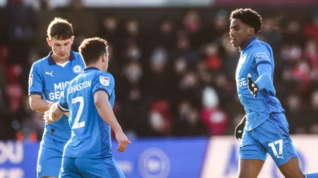 Peterborough players celebrate