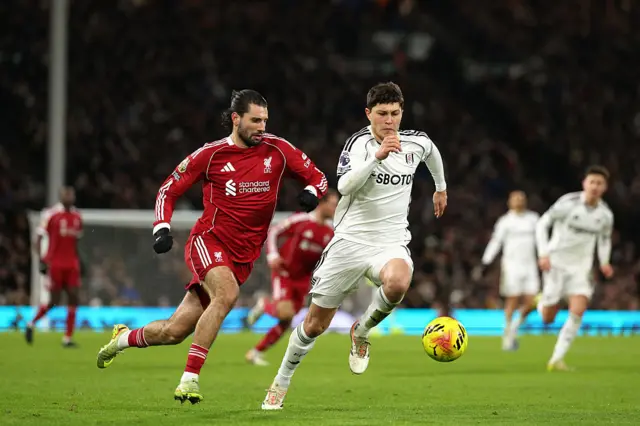 Dominik Szoboszlai runs for the ball
