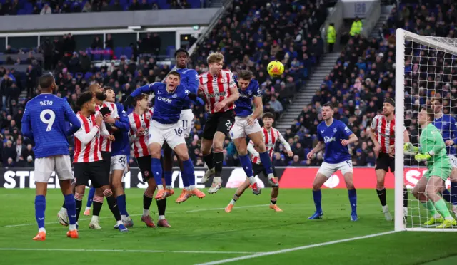 Brentford's Nathan Collins scores their second goal