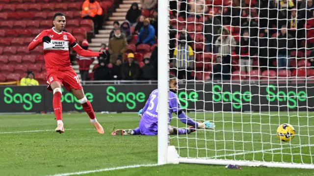 Morgan Whittaker scores for Middlesbrough