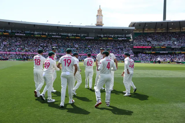 Australia fielders warm up