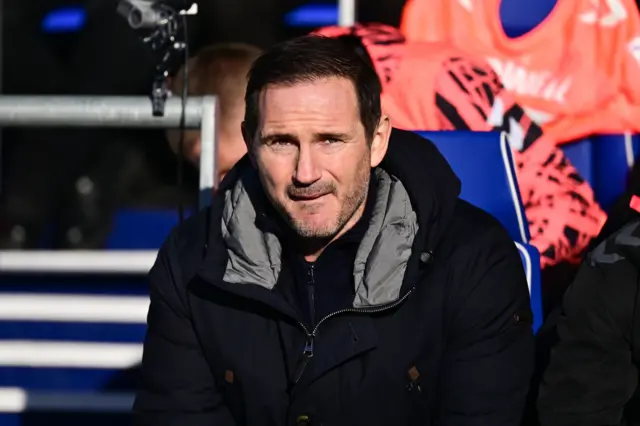 Coventry boss Frank Lampard in the dugout during the 3-2 defeat at Birmingham