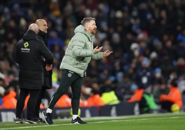 McFarlane directs Chelsea from the touchline