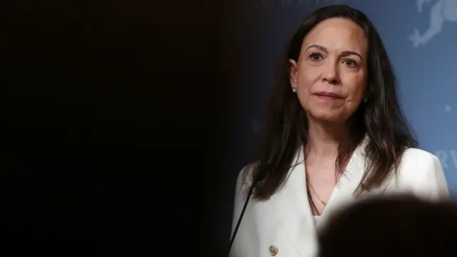 Nobel Peace Prize laureate and Venezuelan opposition leader Maria Corina Machado