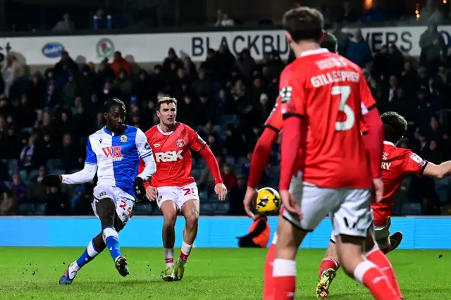 Moussa Baradji scores for Blackburn