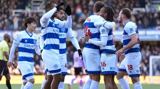 QPR celebrate scoring