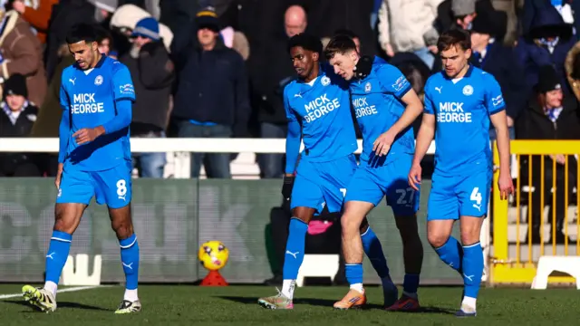 Peterborough players celebrate