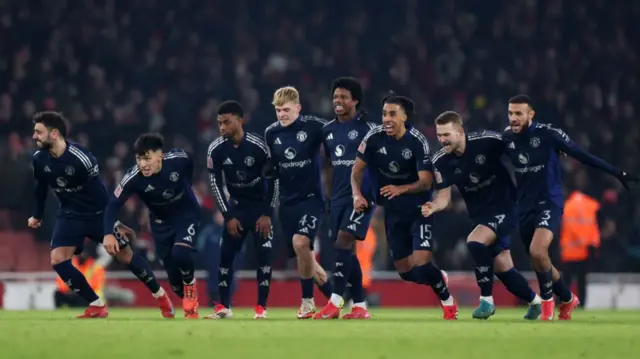 January 2025 - 10-man Manchester United beat Arsenal on penalties in FA Cup third round at Emirates Stadium