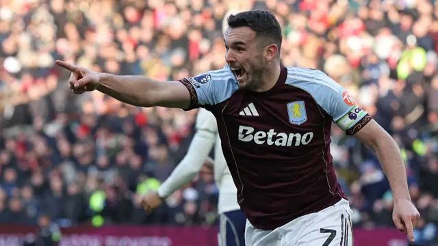John McGinn celebrates
