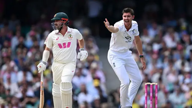 Josh Tongue of England appeals