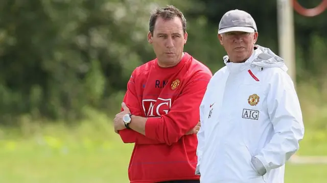 Rene Meulensteen with Sir Alex Ferguson