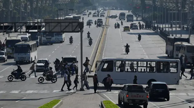 A view of downtown Caracas in the wake of the U.S. capture of Venezuelan President Nicolas Maduro