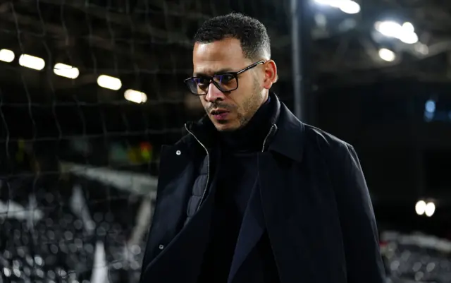 New Chelsea manager Liam Rosenior before the Premier League match at Craven Cottage