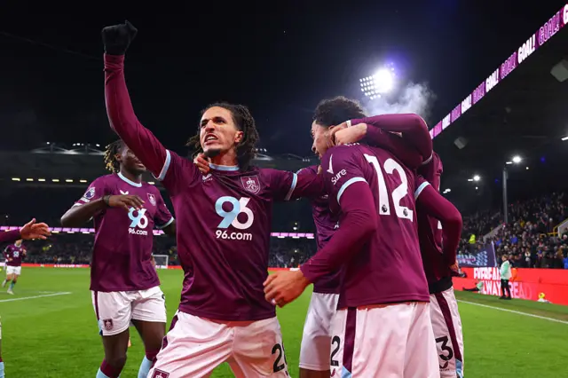 Manchester United's Ayden Heaven scores Burnley's first