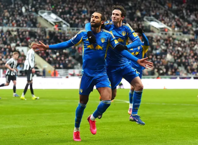 Calvert-Lewin during the Premier League match at St James'