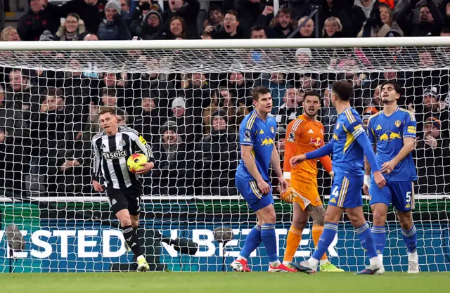 Harvey Barnes of Newcastle United celebrates