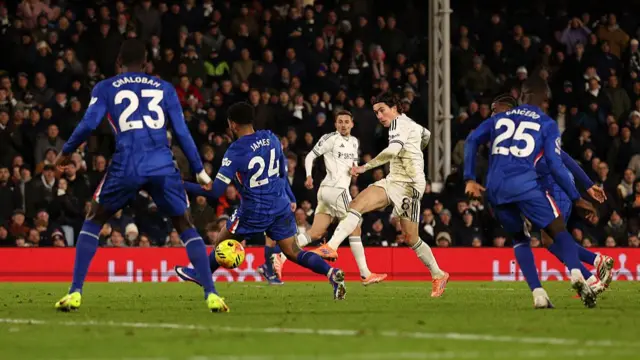 Harry Wilson scores Fulham's second goal