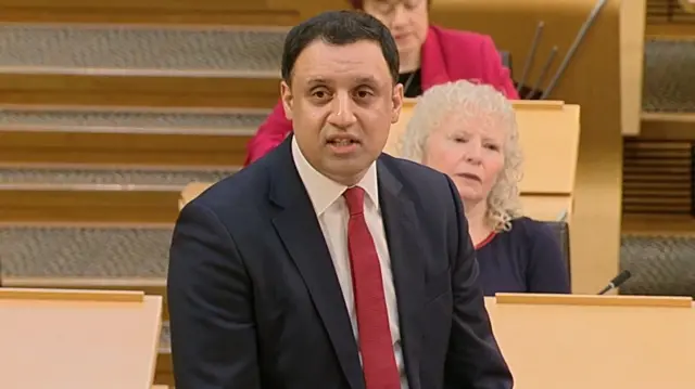 Anas Sarwar in Scottish Parliament