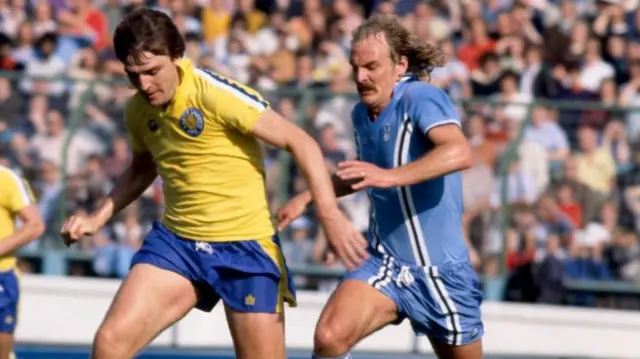 Terry Yorath (right) in action for Coventry