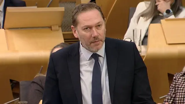 Douglas Lumsden in Scottish Parliament