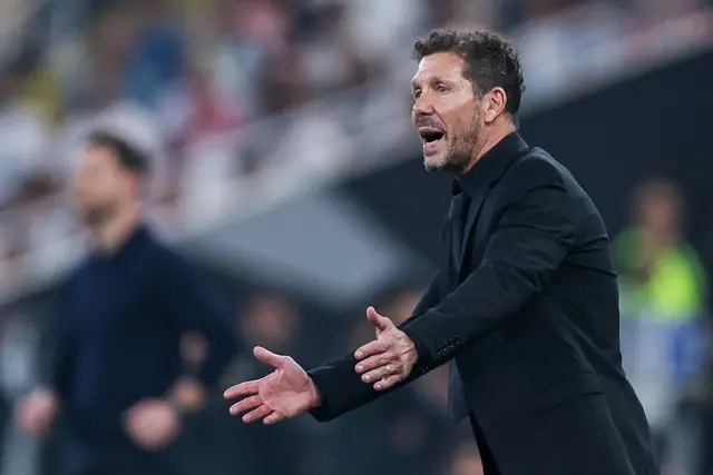Atletico Madrid's Argentine coach Diego Simeone