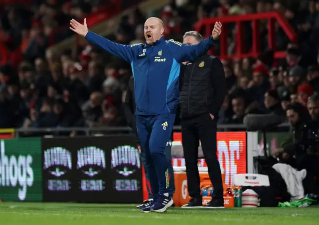 Dyche waves his arms in frustration