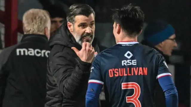 Ross County manager Stuart Kettlewell on the sideline