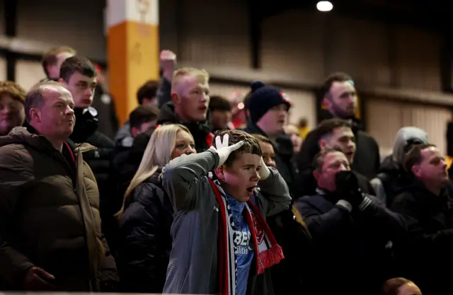 Fleetwood fans react to a chance