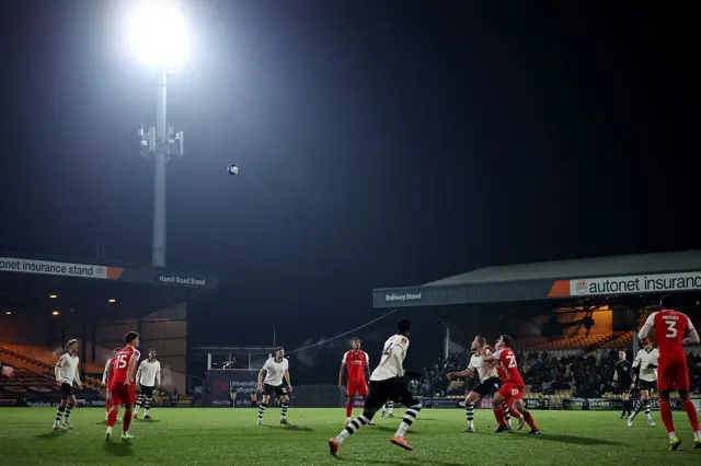 A general view of play between Port Vale and Fleetwood