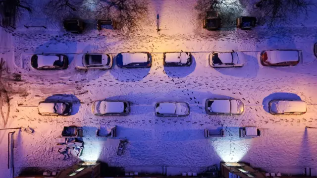 Cars in a Birmingham street