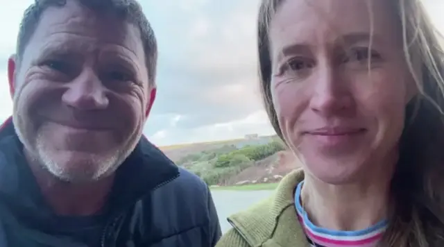 Steve Backshall and Olympic rower Helen Glover