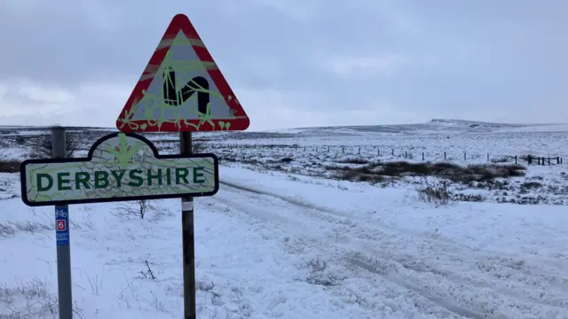 Snow in Derbyshire