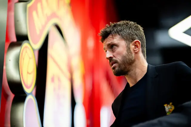 Head Coach Michael Carrick of Manchester United arrives
