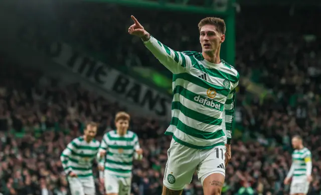 Tomas Cvancara celebrates his goal
