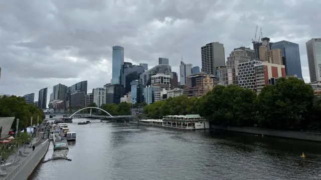 View of Melbourne's River Yarra