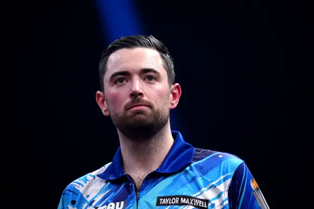 England's Luke Humphries during his match against England's Luke Littler during day four of the Winmau World Masters at Arena MK, Milton Keynes