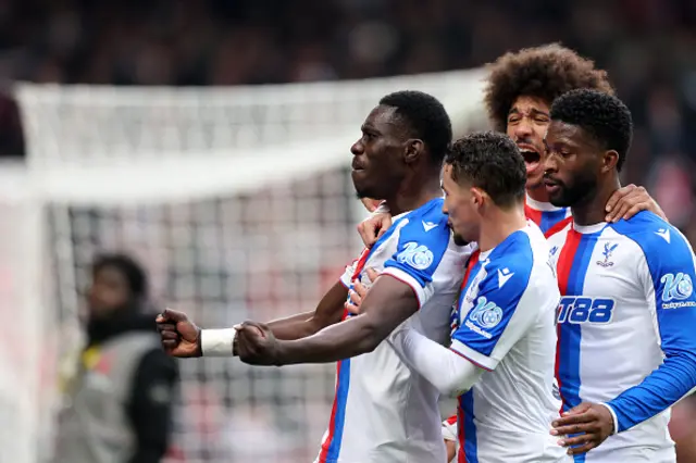 Ismaila Sarr of Crystal Palace celebrates